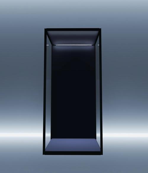 DF130 vertical Moducase Modular Stackable Display Case with Light-up features