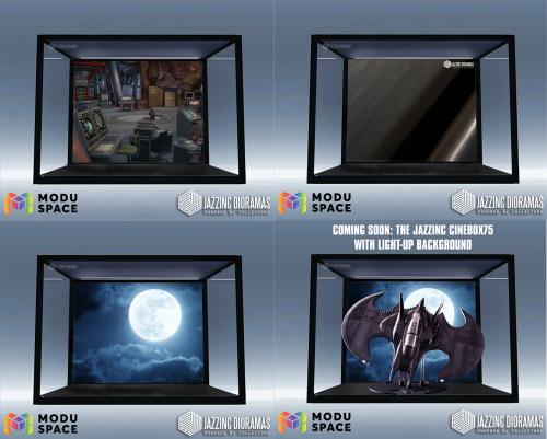 Jazzinc Cinebox 75 Stackable Modular Display Case with Lightsheet ™ system - Main Page - Select your Background